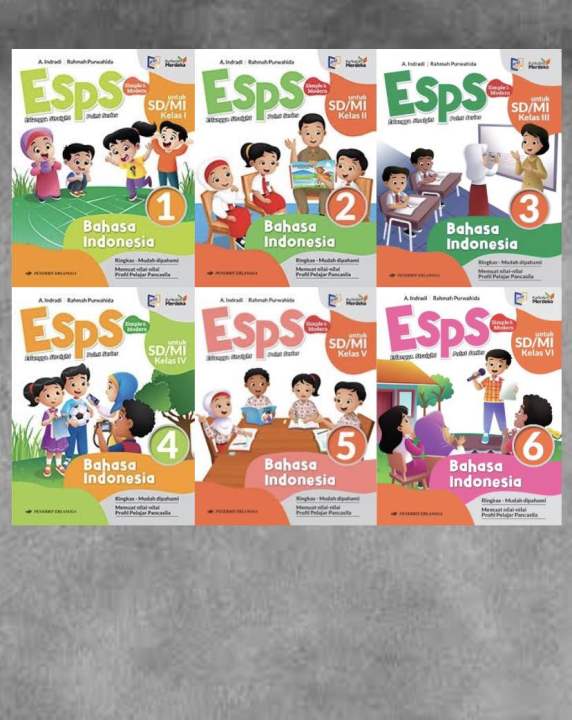 Buku Esps Bahasa Indonesia Kelas 1 2 3 4 5 6 Sd/Mi Kurikulum Merdeka ...