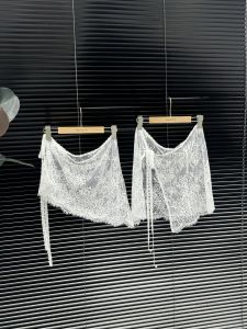 High Quality Lace Sash Skirt Curtain Womens Apron Style Short Half Body Skirt Floral Pattern Other Material Autumn Season