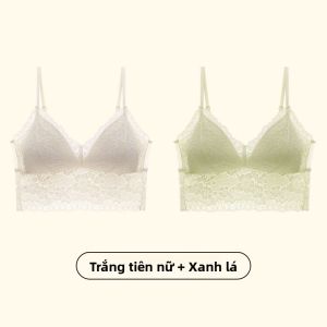 MiiOW | Áo ngực ren Pháp một mảnh MiiOW Cat Lady Áo ngực dây đeo lưng cho nữ Áo ngực lót ngực Áo ngực ngắn màu trơn đa năng mùa hè 2024