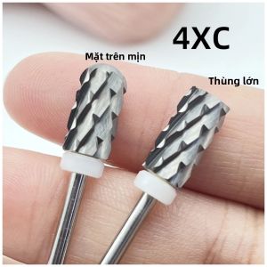 1 Cái Mũi Khoan Móng Tay Bằng Cacbua Vonfram 4XC Dùng Cho Máy Làm Móng Đầu Nhẵn/ Thân Lớn Máy Mài Móng Điện