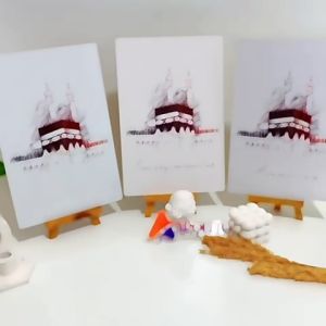 Hiasan Dinding Kaba MonoChrome: Dekorasi Islami Modern