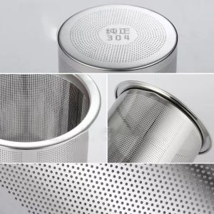 High-End Stainless Steel Tea Strainer Filter for Teapot Tea Leaf Filtering Kitchen Office Use Chinese Style Pure Color Home Decor