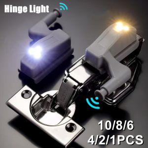 10PCS LED Inner Hinge Sensor Light Closet Wardrobe Night Lights for Living Room Kitchen Bedroom Cupboard Hinge Switch Light