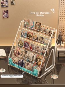 TUCHANG | Acrylic Badge Display Rack Multilevel Staircase