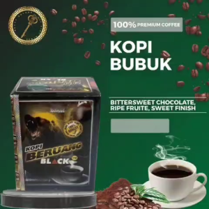 kopi bubk pieberry cap bruang hitam arabica 1box 10sachet bisa cod