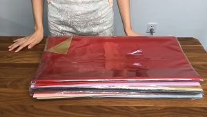 Pusat jajan Flower Wrapping Paper Bi Color Kertas Buket Bunga Dua Warna Korea Cellophane Waterproof Kertas Kado Soft (KB02)