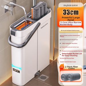 Joybos | One-pass Cleaning Two-purpose Flat Mop Scraper