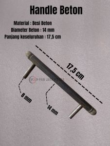 Handle Bubut Pintu Pagar Besi | Handel Beton Bubut Pintu Besi 175 cm