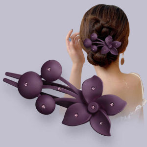 Frosted Flower Big Hair Clip Girls Hairpins Women Headwear Ponytail Large Size Hair Claws