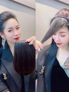 Upgraded Corn Beard Hair Pack Hair Pack Hair Root Increased Hair Volume Top Hair Supplementing Piece Female Invisible Puffy Hair Hair Pack