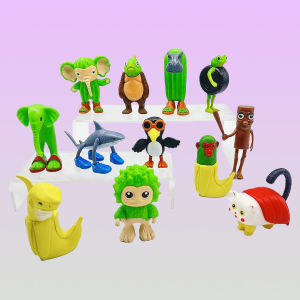 Bandai | Funny Shark Action Figure - Creative Abstraction Mountain And Sea Classic Tung Toy Blind Box Birthday Gift