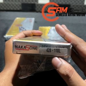 Rantai Motor Nakasone 428-110L Chain Rante Only Kuning Emas Motor Bebek Sport
