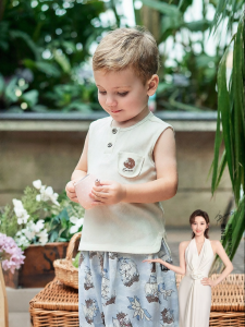 EMXEE | Cool Silk Modal Boys Sleeveless T-shirt