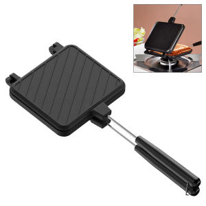 【Homelements】เครื่องปิ้งขนมปังสุนัขร้อนกระทะย่างแบบไม่ติดกระทะมัลติฟังก์ชั่นทนอุณหภูมิสูงสำหรับอาหารเช้าแพนเค้กขนมปังปิ้งไข่เจียว