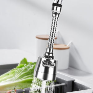 360 Degree Swivel 3 Modes Anti-Splash Water Saving Faucet Sprayer Aerator / Sink Faucet Filter Nozzle / Kitchen Universal Tap Head Attachment / Bathroom Faucet Purifier