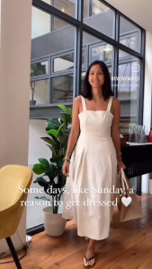 Gwen Pleated Structure Long Dress