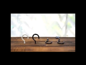 12 Pcs Screw-in Hooks 2 inch Vinyl Coated Ceiling HooksCup Hooks