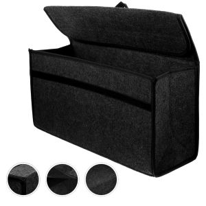 Car Storage Bag Car Trunk Organizer Soft Felt Storage Box Accessories Large Anti Slip Compartment Boot Storage Organizer Tool