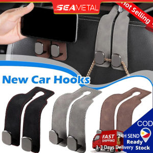 SEAMETAL Car Seat Headrest Hook Multifunction Hanger Storage Organizer Universal For Handbag Purse Coat Vehicle Mount