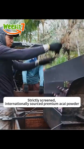 Weekit7 7-in-1 Organic Acai Berry Powder Drink – Blended with Strawberry & Cherry FDA Approved for Anti-Aging & Skin Whitening