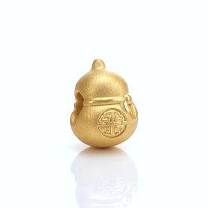 Chow Sang Sang 周生生 Charme Hello World Zhuazhou「抓周」Health Professional 999 Gold Gourd Wulu Charm 91360C (Bracelet Not Included)