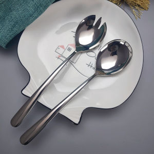 Exquisite Export to Japan Thickened Food Grade 304 Stainless Steel Western Food Soup Eating Spoon Salad Fork Spoon