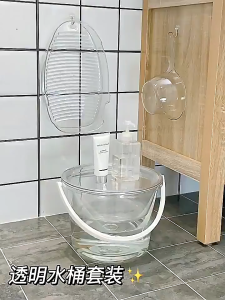 พร้อมส่ง🔥 อ่างล้างหน้าพลาสติกใส ถังพลาสติกใส 13L แบบหนา ช้อนตักน้ำ สําหรับใช้ในครัวเรือน หนาพิเศษ อ่างล้างหน้า แบบใส สําหรับหอพักนักเรียน สําหรับห้องครัว