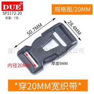 DUE Plastic Buckle Outdoor U-Shaped Plastic Steel Buckle Crossbody Bag Strap Buckle Clothing Accessory Fashion DIY Material