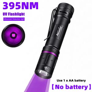 Alonefire | Bút Đèn UV Mini Alonefire P67 365nm/395nm Đèn Pin Tia Cực Tím LED Dùng Cho Phát Hiện Nước Tiểu Mèo Nấm Da Tiền Giả Ngọc Bọ Cạp Đèn Pin Nhôm