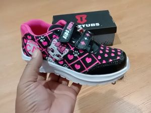 Sepatu Sekolah Anak Perempuan Sepatu Warna Hitam Karakter Cantik Lucu Umur 2-5 Tahun PAUD TK SD Kelas 1 2 3 4 5 6 7 8 9 0-KIDZTUBS1625012124