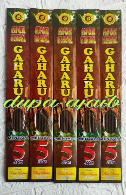 Dupa Harum Ayur Herbal Gaharu Menyala 5 Jam Produksi Putri Bulan Handmade Aromaterapi Ruangan