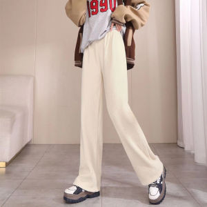 Chenille Loose Pants Women 2023 Winter New Arrival Fleece Padded Pants Women Straight-leg Casual Cashmere Womens Pants Autumn