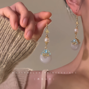 New Chinese Style Tassel Earrings Womens Ancient Fashioned Hair Accessories Hanfu Qipao Ma Face Skirt Decorations