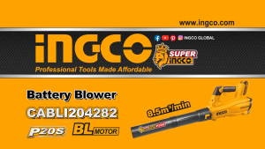 INGCO 20V BRUSHLESS POWERFUL LEAF BLOWER MAX.VOL:8.5M3/MIN CABLI20428