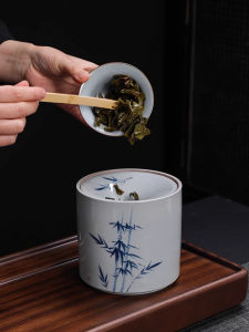 Ceramic Ashtray Home Use Windproof Dustproof Trash Can Jianshui Tea Wastebasket Water Ben Tea Ceremony Accessories Personalized