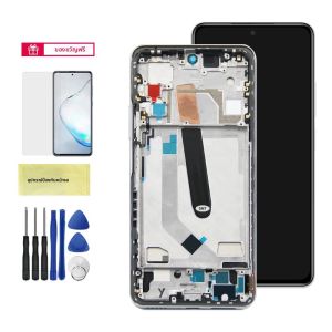 LCD สำหรับเสี่ยวมี่ POCO F3 จอแสดงผล LCD กรอบชุดประกอบหน้าจอสัมผัสสำหรับ POCOF3 M2012K11AG ซ่อมหน้าจอ