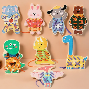 Đồ Chơi Giáo Dục Sớm Cho Trẻ Em Đồ Chơi Động Vật Thắt Dây Thừng Đồ Chơi Giáo Dục Đồ Chơi Luyện Tập Động Tác Tinh Vi Trò Chơi Dây Cho Bé