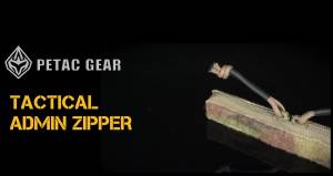 PETAC GEAR Tactical Drop-in Zipper Inserts for Built-in Vest Plate Bag Admin Pocket.