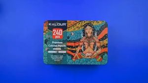 Bút Chì Màu Khô KALOUR 240 màu hộp thiếc - KL240KH