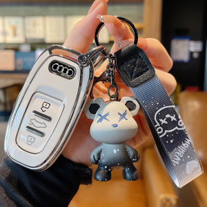 Car Key Protection Cover Bag Buckle Shell 25 Models Audi A4L A6L A8L A5 Q5 A7 Key Holder for Men And Women Zinc Alloy Material