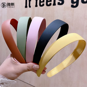 Yadai สไตล์เกาหลีผู้หญิงที่คาดผมสําหรับล้างหน้ากิ๊บติดผมกันลื่นหวานขอบกว้างผูกผมกิ๊บเรียบง่าย