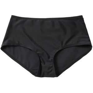 Womens One-Piece Bottoming Swimwear Short Skirt Safety Non-Lightning Double Layer Non-Light Black Milk White Sports Fitness