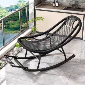 Rainbow Wicker Rocking Chair