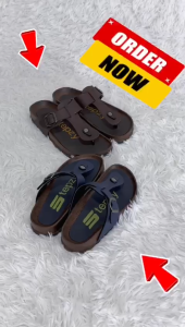 STEPZY Men Sandal Flip-Flop Kasut Lelaki 拖鞋男装 M26-803 (Brown Navy)