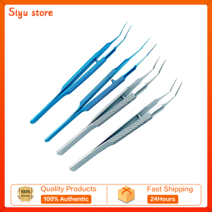 Titanium Utrata Capsulorhexis Forceps Curved Angle 105mm long ophthalmic instrument surgical