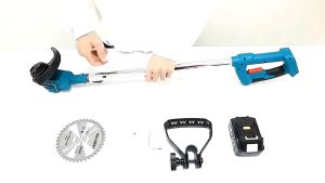 Makita เครื่องตัดหญ้า 199V เครื่องตัดหญ้าไฟฟ้าไฟฟ้า 2 กรุน น้ำหนักเบา แรงดี ตัดง่าย 3 บรรจุภัณฑ์ Lawn Mower