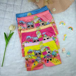 Cd Boxer Anak Perempuan Lusinan 12pcs 6pcs Motif Lucu Bahan Adem Melar