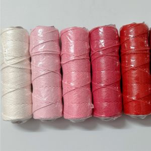 2mm 100m Macrame Cord Cotton Rope for Handmade Plant Hanger DIY Colorful Wall Hanging Making Arts Crafts Cotton Cord Knitting