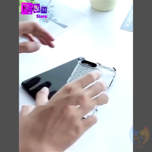 Case Xiaomi POCO X7 X7 Pro 5G Softcase HoneyComb Clear Transparan TPU+PC Sarang Lebah