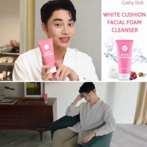 ✅1ชิ้น【50ml】วิปโฟม โฟมล้างหน้า คูชั่นคลีนเซอร์ Cathy Doll Cushion Facial Foam Cleanser 50ml.